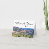 Rustic Colorado Mountains Bedankkaart (Voorkant)