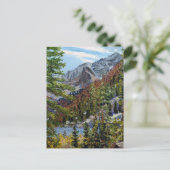 Rustic Colorado Rocky Mountain Lake Scene Briefkaart (Staand voorkant)