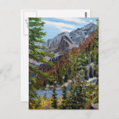 Rustic Colorado Rocky Mountain Lake Scene Briefkaart (Voorkant / Achterkant)