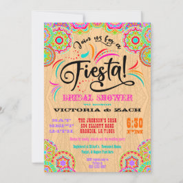 Rustic Colorful Mexican Fiesta Vrijgezellenfeest Kaart