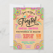 Rustic Colorful Mexican Fiesta Vrijgezellenfeest Kaart (Voorkant)