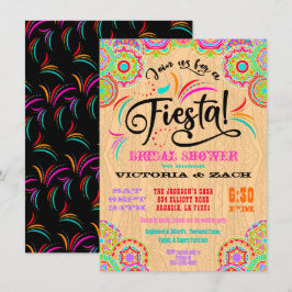 Rustic Colorful Mexican Fiesta Vrijgezellenfeest Kaart