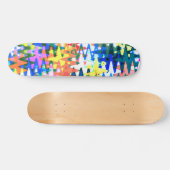 Rustic Colorful Persoonlijk Skateboard (Horizontaal)