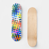 Rustic Colorful Persoonlijk Skateboard (Voorkant)