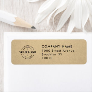Rustic Company Business Logo Corporate Kraft Etiket