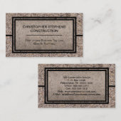 Rustic Concrete constructiebedrijven Visitekaartje (Voorkant / Achterkant)