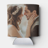 Rustic Conifer pine-kloon slaat de datumfoto op Blikjeskoeler (Achterkant)