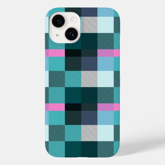 Rustic Contemporary Plaid Case-Mate iPhone Case (Achterkant)
