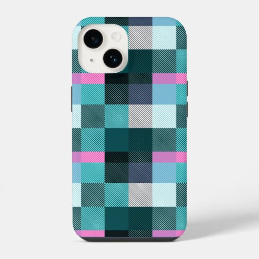 Rustic Contemporary Plaid iPhone Hoesje (Achterkant)
