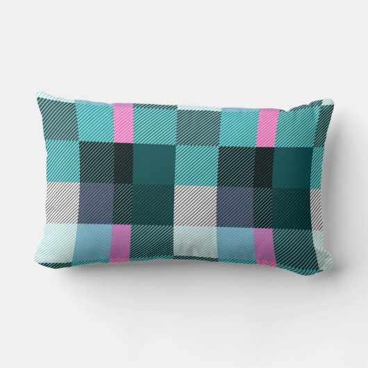 Rustic Contemporary Plaid Kussen (Achterkant)