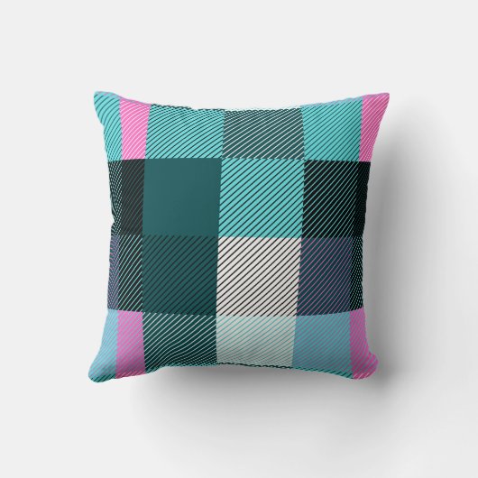 Rustic Contemporary Plaid Kussen (Achterkant)