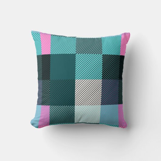 Rustic Contemporary Plaid Kussen (Voorkant)