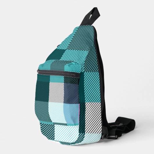 Rustic Contemporary Plaid Sling Bag (Rechterhoek)