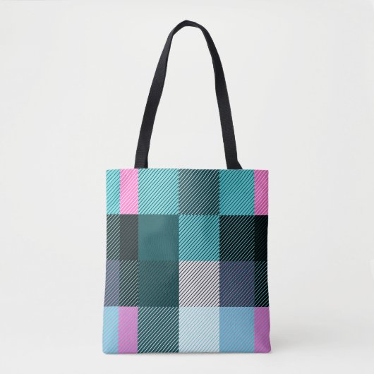 Rustic Contemporary Plaid Tote Bag (Voorkant)