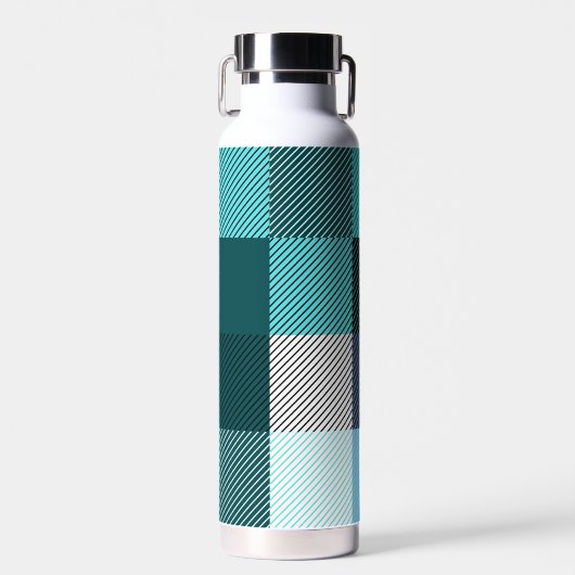 Rustic Contemporary Plaid Waterfles (Voorkant)