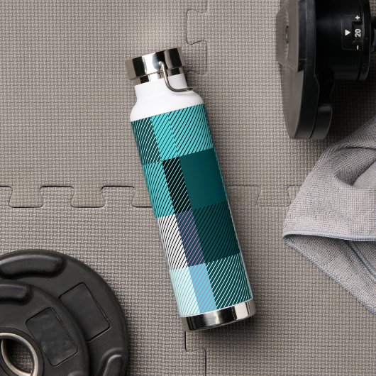 Rustic Contemporary Plaid Waterfles (Gym)