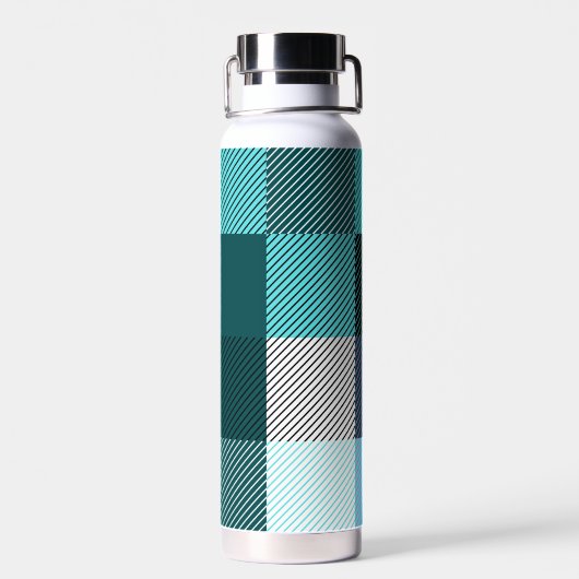 Rustic Contemporary Plaid Waterfles (Achterkant)