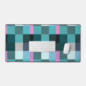 Rustic Contemporary Schotlandse ruit Bureaumat (Keyboard & Muis)