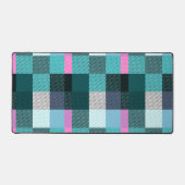 Rustic Contemporary Schotlandse ruit Bureaumat (Voorkant)