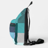 Rustic Contemporary Schotse ruit Sling Bag (Rechts)