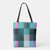 Rustic Contemporary Schotse ruit Tote Bag (Achterkant)