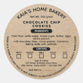 Rustic Cookies Label Cottage wet label (Voorkant)