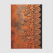 Rustic Copper & Lace Bloemendecoratiepaneel EJ7 De Tissuepapier (Voorkant)