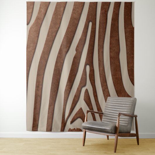 Rustic Copper look Animal Print Wandkleed (In situ)