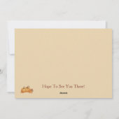 Rustic Cornucopia Herfst reünie uitnodiging (Achterkant)