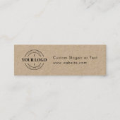 Rustic Corporate Event Logo Voucher Ticket (Voorkant)