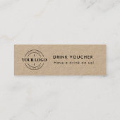 Rustic Corporate Event Logo Voucher Ticket (Achterkant)