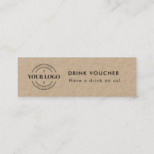 Rustic Corporate Event Logo Voucher Ticket