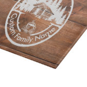 Rustic Cottage Cabin Barn | Custom Family Name Snijplank (Hoek)