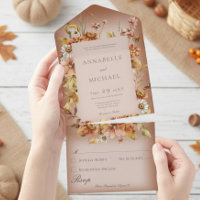 Rustic Cottage Core Herfst Wildflowers Rust