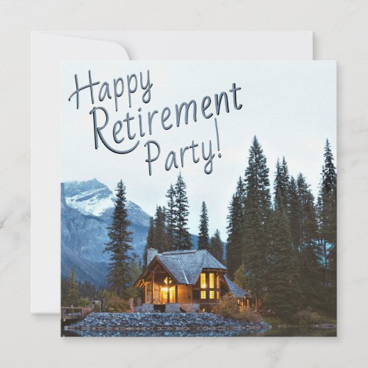 Rustic Cottage - Happy Retirement Party - Kaart (Voorkant)