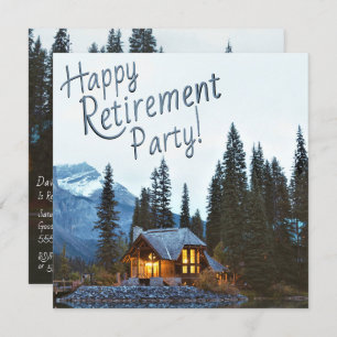 Rustic Cottage - Happy Retirement Party - Kaart