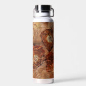 Rustic Cottage Koper Bruin Abstract Waterfles (Achterkant)
