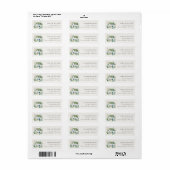 Rustic Cottage Landscape Home Moved Address Etiket (Full Sheet)