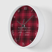 Rustic Cottage Red Tartan 1st Wedding Jubileum (Hoek)