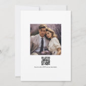 Rustic Cotton Lavender Country Barn Weduwfoto Kaart (Achterkant)