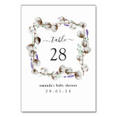 Rustic Cotton Lavender Kaart (Achterkant)