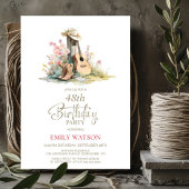 Rustic Country Any Age Birthday Party Kaart