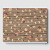 Rustic Country Autumn Fall Wedding Gastenboek (Achterkant)