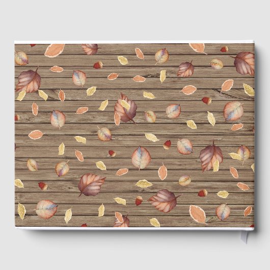 Rustic Country Autumn Fall Wedding Gastenboek (Achterkant)