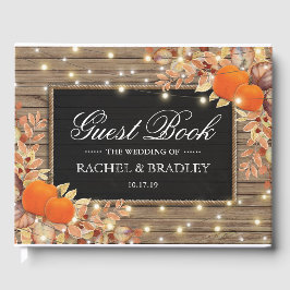 Rustic Country Autumn Fall Wedding Gastenboek