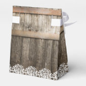 Rustic Country Baby's Breath Floral Wedding Bedankdoosjes (Achterkant)