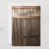 Rustic Country Babys Breath Save the Date Kaart (Achterkant)