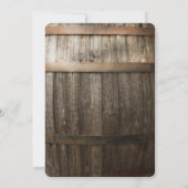 Rustic Country Baby's Breath String Lights Wedding Kaart (Achterkant)