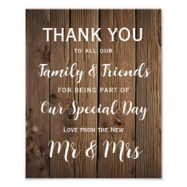 Rustic Country Barn BEDANKT U Foto Afdruk