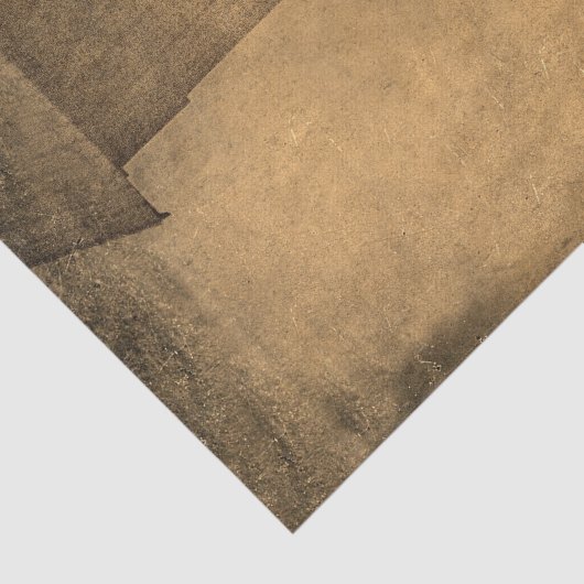 Rustic Country Barn Brown Sepia  textuur Tissuepapier (Detail)